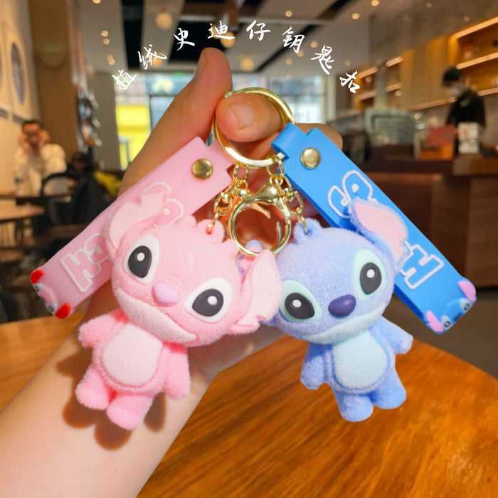 Wholesale Cute Cartoon Flocked Doll Keychain