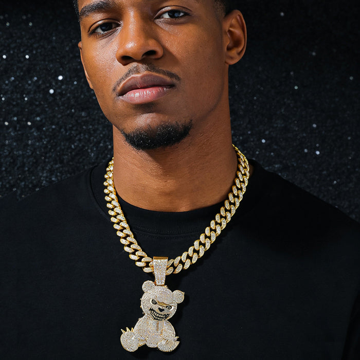Wholesale Hip-Hop Full Diamond Cuban Chain Necklace