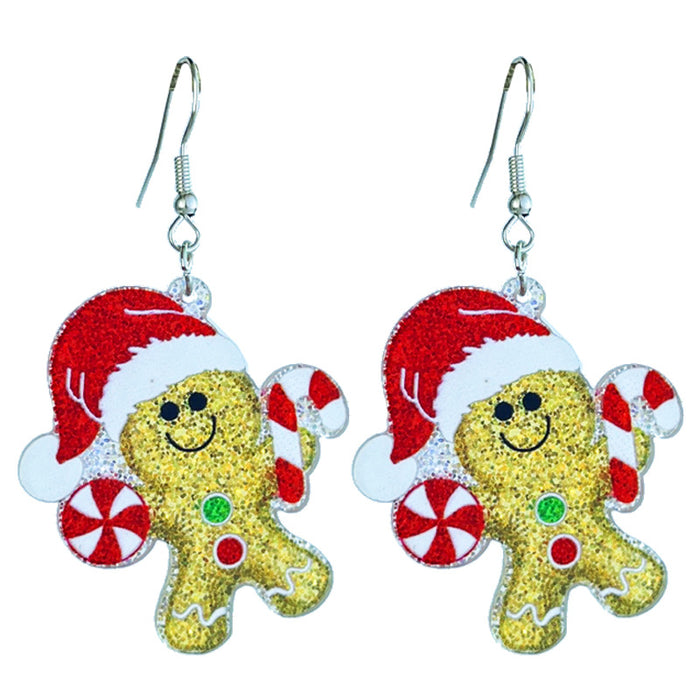 Wholesale Christmas Shining Girl Party Earrings