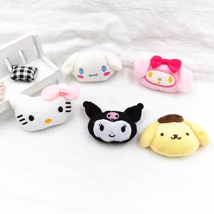 Wholesale Popular cartoon plush doll brooches,  white and yellow dog dolls,  trendy shoe,  clothing,  and bag brooches