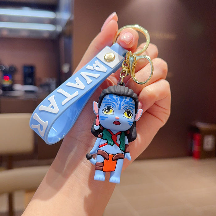 Wholesale Cartoon Keychain Doll Bag Couple Pendant Car Key Ring