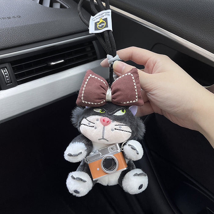 Wholesale Cute Plush Pendant Bow Car Keychain Car Hanging Bag Pendant Keychain