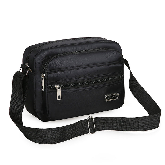 Wholesale New men's bag with large capacity single shoulder crossbody bag, casual multi-layer single backpack, business men's bag