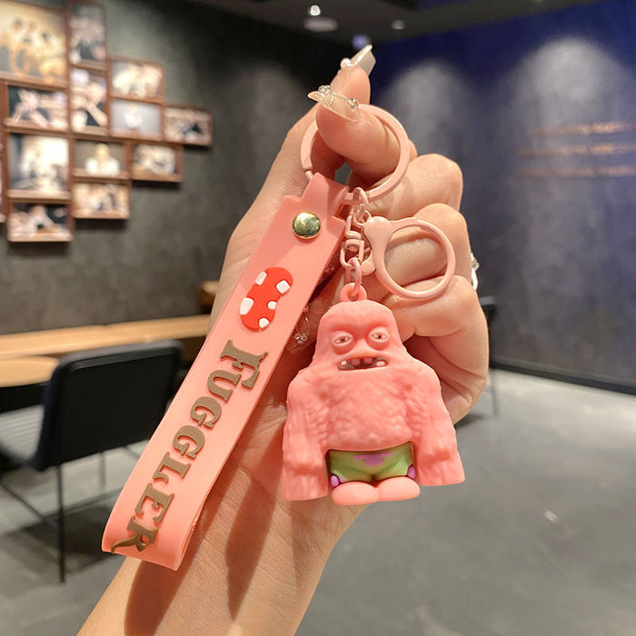 Wholesale Funny cute tooth monster cartoon keychain tooth monster pendant