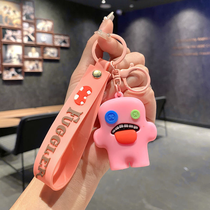 Wholesale Funny cute tooth monster cartoon keychain tooth monster pendant