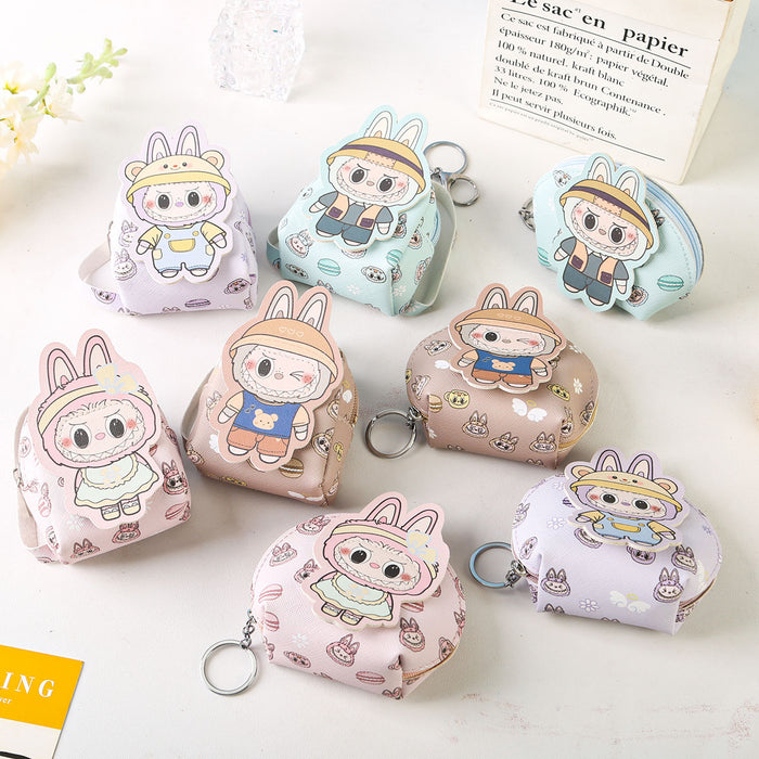 Wholesale Cute Coin Purse Keychain Cartoon Storage Doll Key Bag Doll Machine Grabber Pendant