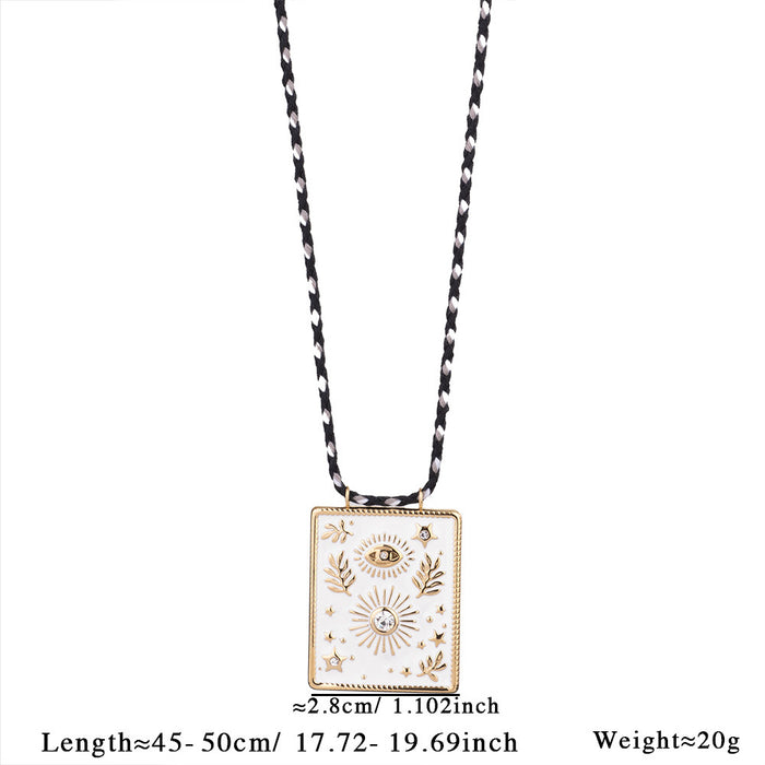 Wholesale Personalized Devil's Eye Necklace Retro Exaggerated Stainless Steel Necklace