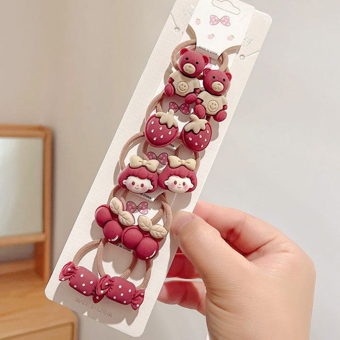 Wholesale Cartoon Cute Animal Hair Band Does Not Hurt Hair Rope Hair Accessories