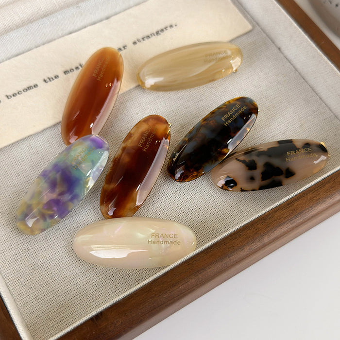 Wholesale  Oval small size hairpin women's retro forehead broken hair bangs duckbill clip