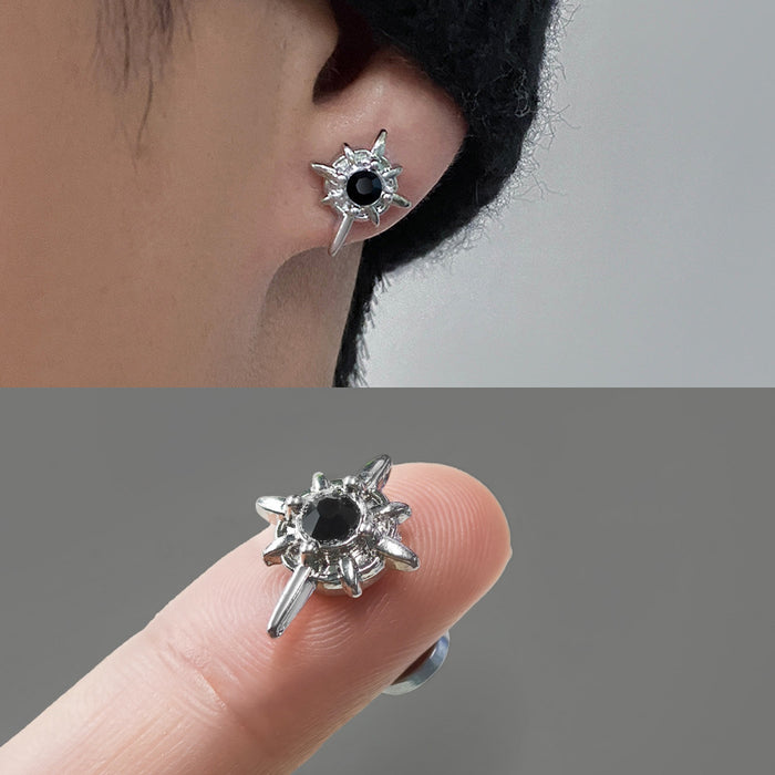 Wholesale Star shaped earrings, versatile high street style, simple and niche magnetic ear clips, earrings accessories