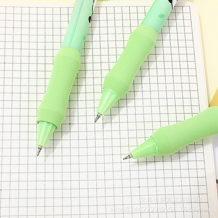 Wholesale 4pcs/set Panda Flower Soft Cloud Grip Gel Pen Quick-drying Pen Brush Pen