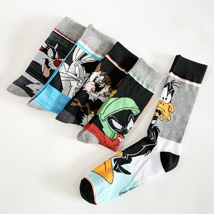 Wholesale Cotton Cartoon Middle Socks JDC-SK-YiYan074