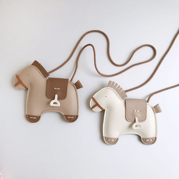 Wholesale  PU leather pony shape children's small bag boys and girls
