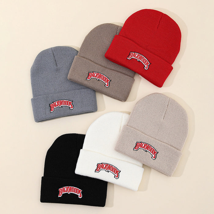 Wholesale Autumn and winter casual wool hat embroidered knitted hat