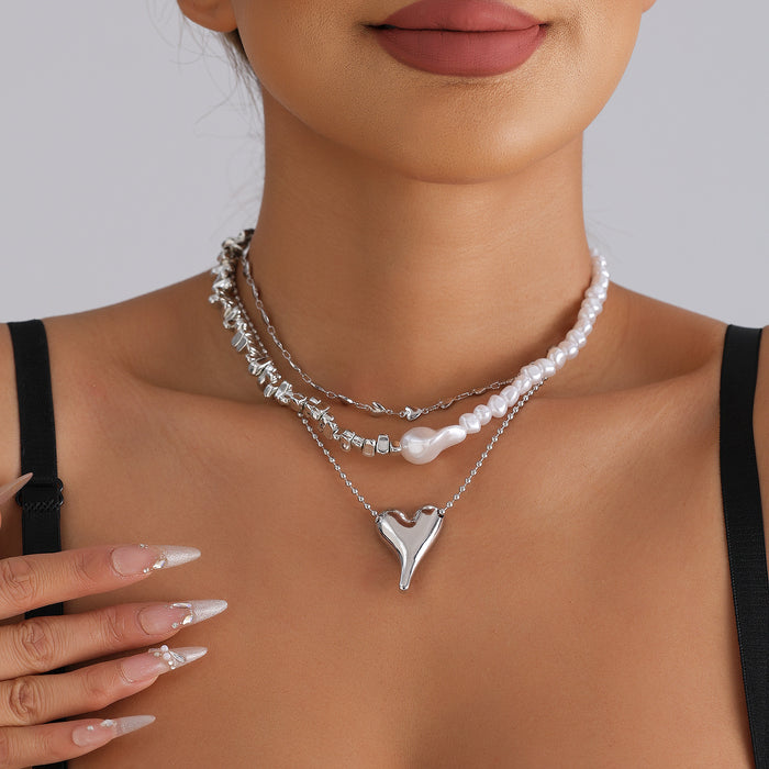 Wholesale Heart-shaped Pearl Necklace