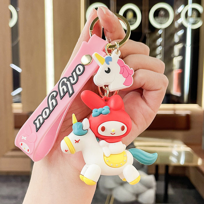 Wholesale Silicone Cartoon Doll Keychain JDC-KC-MingT156