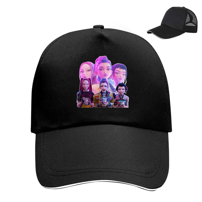 Wholesale KPOP Cute and Fun Velcro Adjustable Baseball Hat Breathable Mesh Duck Tongue Hat