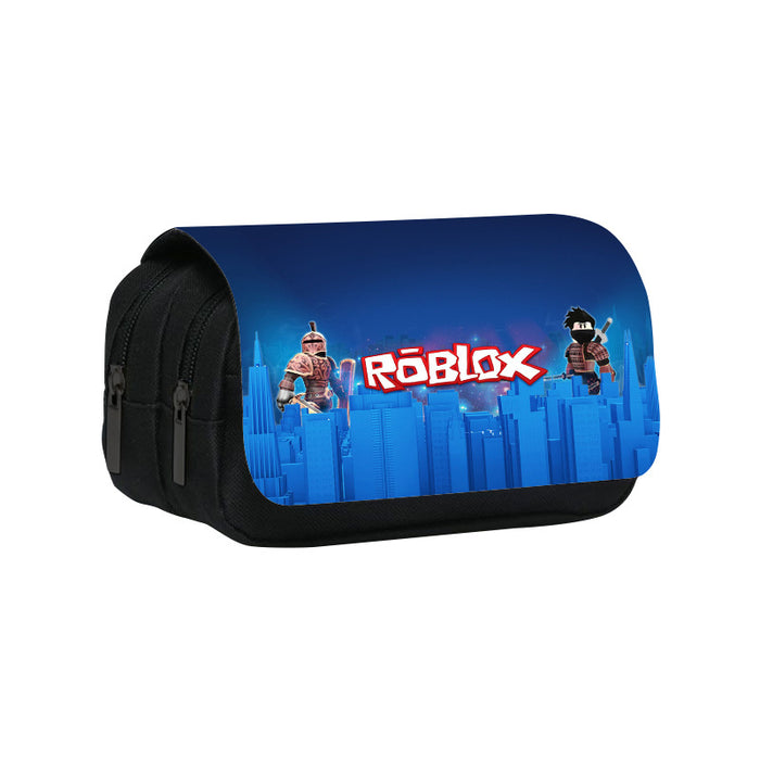 Wholesale Printing Double Layer Pencil Bag Cartoon Storage Bag