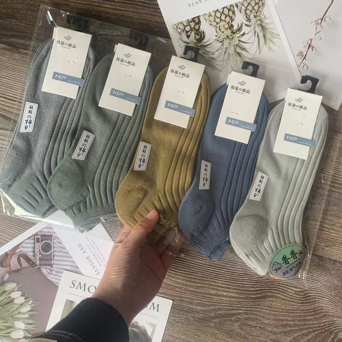 Wholesale Socks, short socks, anti odor and sweat absorbing short tube cotton socks, thin sports socks