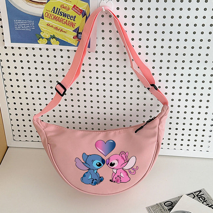 Wholesale Cartoon Print Nylon Crossbody Bag Women' s Bag Dumpling Bag Lightweight Simple Commuting