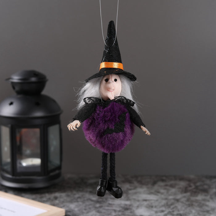 Wholesale  Pendant Ghost Festival Bar Pumpkin Witch Pendant Broom Haunted House Layout Props Decoration