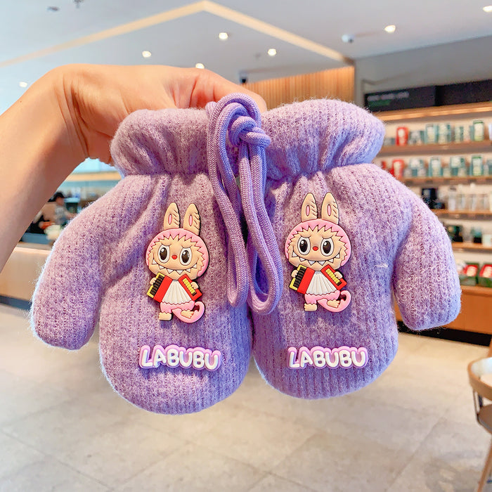 Wholesale Baby Bear Cotton Children' s Gloves Cartoon Winter Warmth