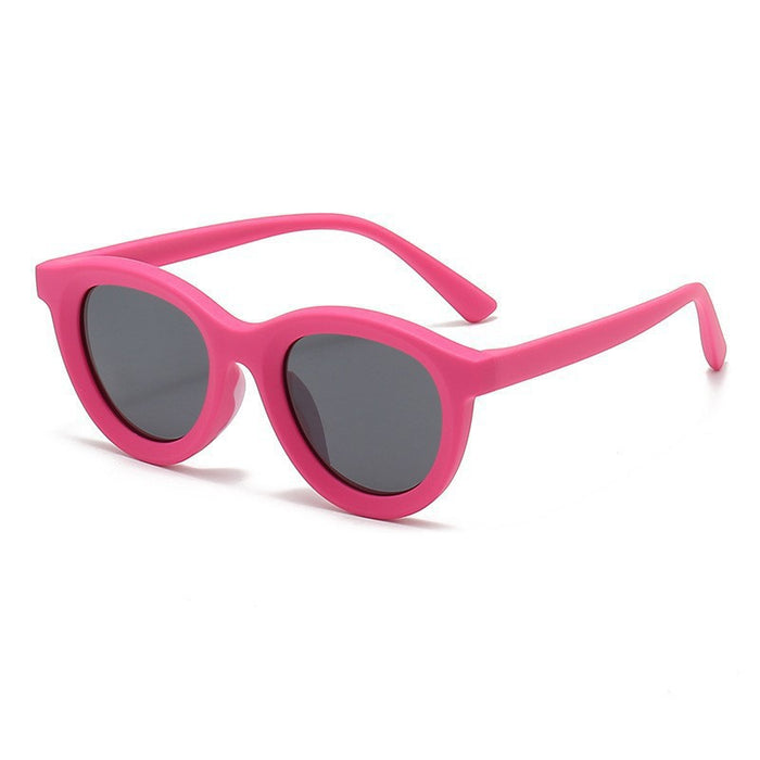 Wholesale Matte children's sunglasses are fashionable, retro, versatile, sunshade and sunscreen
