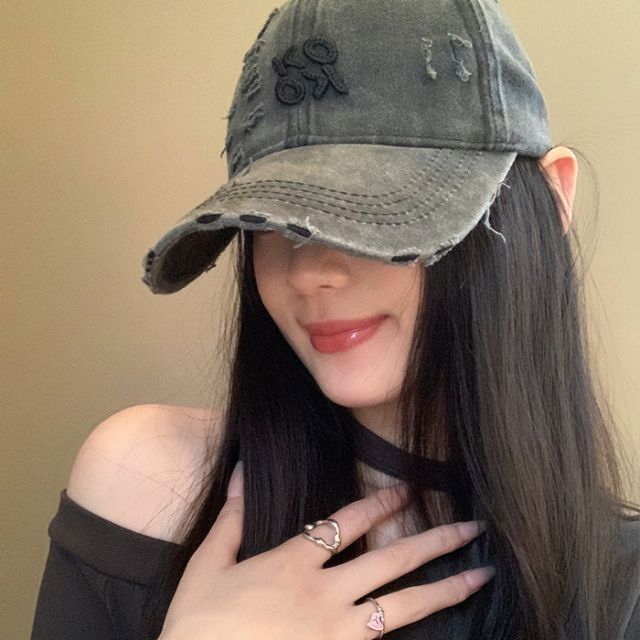 Wholesale Baseball Cap Women's  New Washed Old All-match Cap Hat Fashionable Cotton