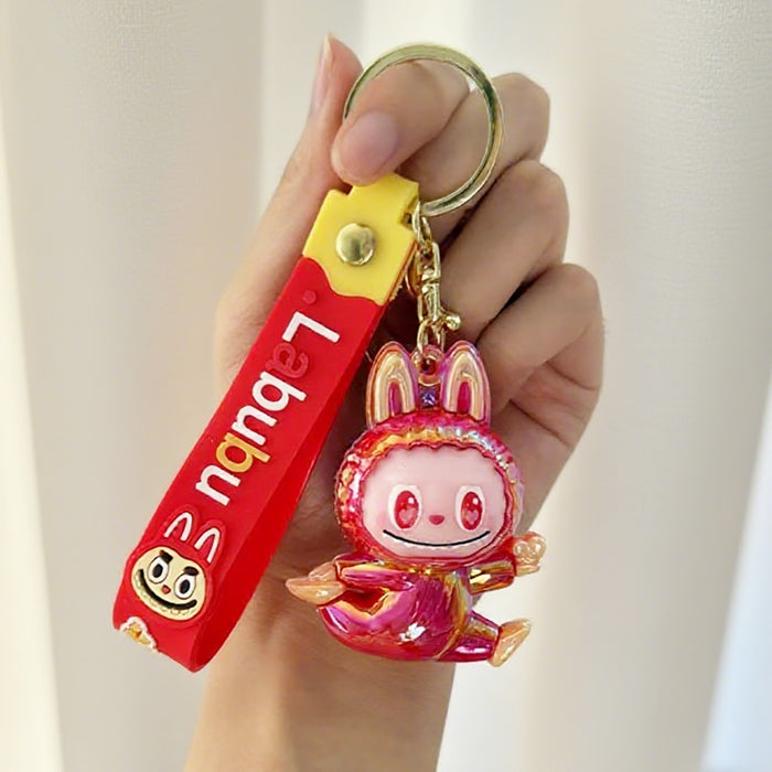 Wholesale Electroplated Keychain Cartoon Silicone Figurine