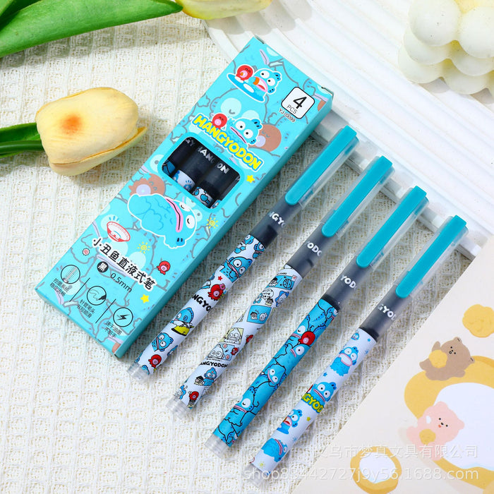 Wholesale 4pcs/set Cartoon Direct Liquid Ball Pen Quick-drying Needle Head Water Pen Student Super Cute Brush Pen