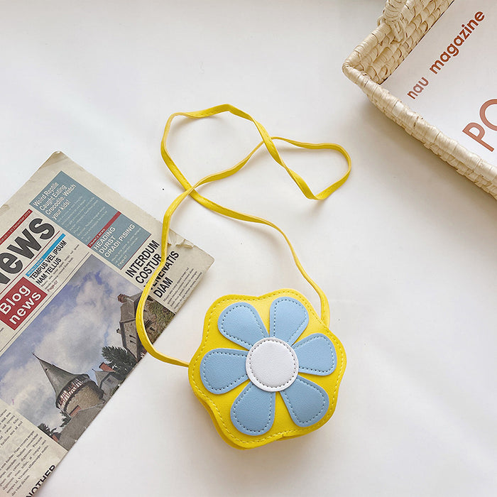 Wholesale Western style cute flower children's shoulder bag crossbody bag