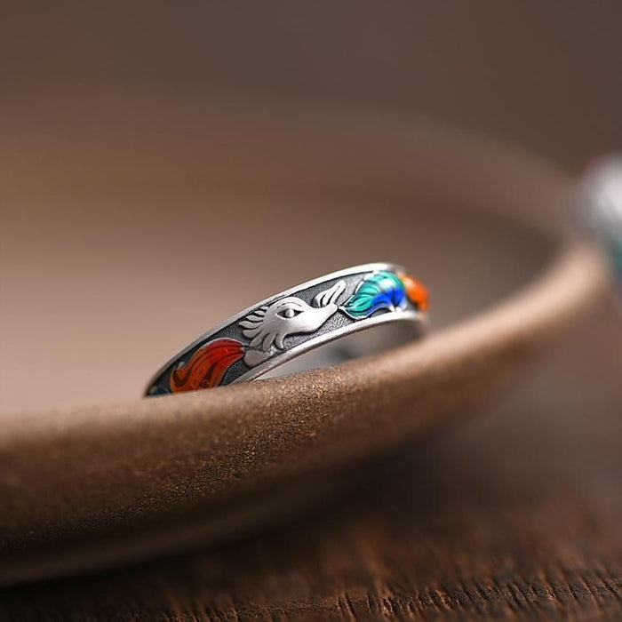 Wholesale Enamel Ring Women's   Open Ring