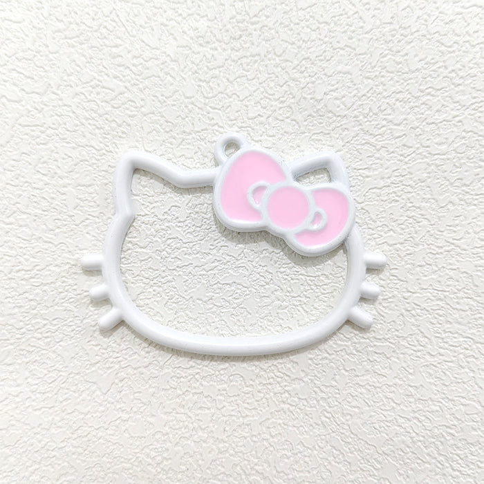 Wholesale hollow kitten alloy key pendant  bag decoration jewelry accessories pendant