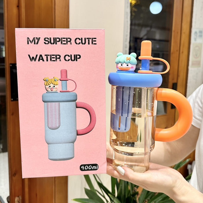 Wholesale Plastic large-capacity straw belly cup