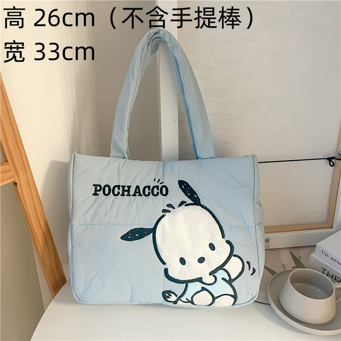 Wholesale New Style Cartoon Down Cloth Handbag Small Dog Shoulder Bag Cute Rabbit Tote Bag Birthday Gift JDC-SD-ZeZ002