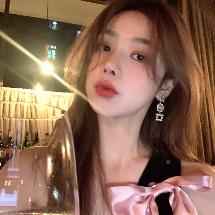 Wholesale Qianjin earrings, niche design, atmosphere and temperament earrings