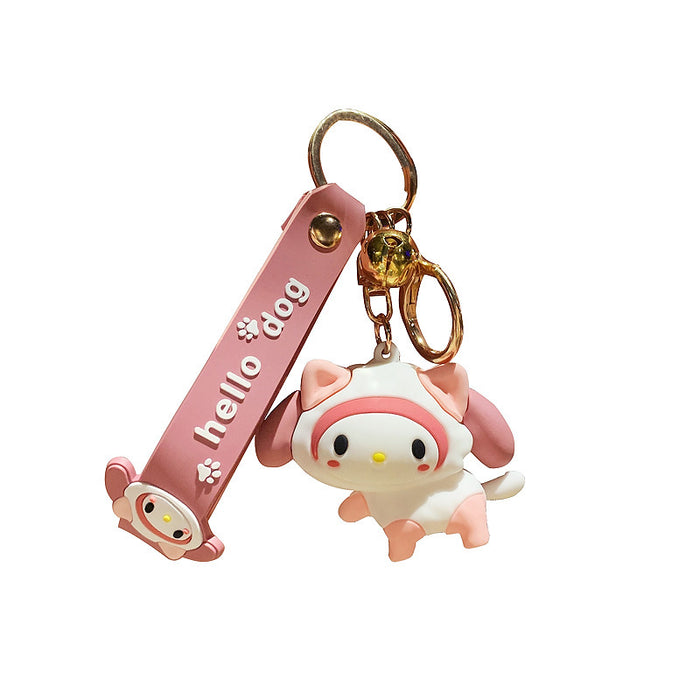 Wholesale Silicone Cartoon Doll Keychain JDC-KC-MingT095