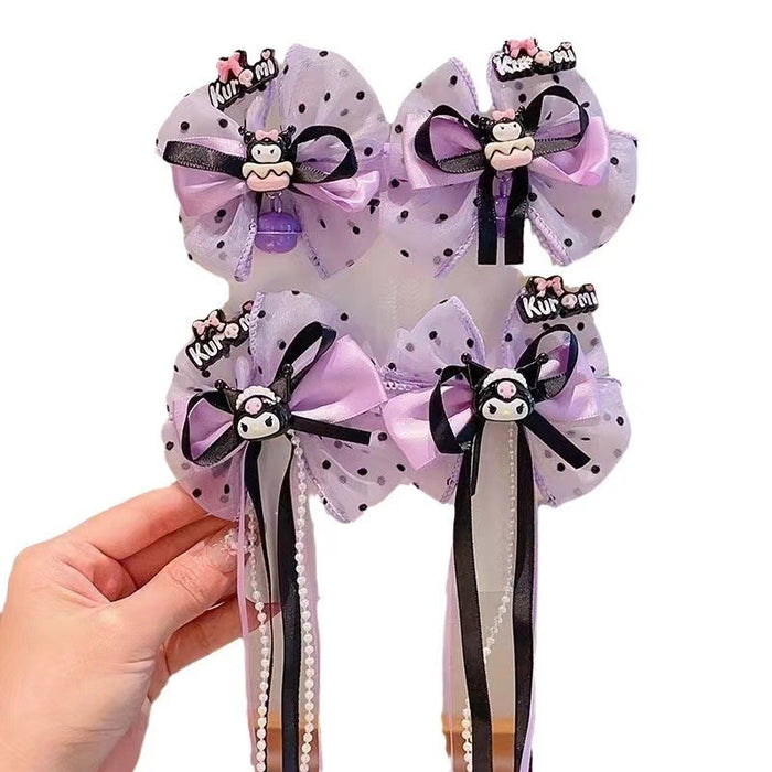 Wholesale Children's Hair Accessories Bow Hairpin Baby  Cartoon Ribbon Hairpin Girl's Headwear