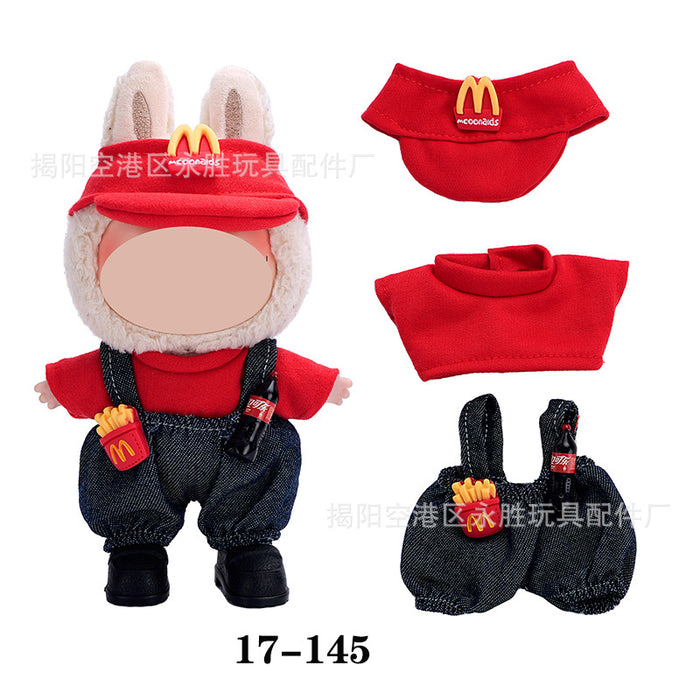 Wholesale 10pcs/set Doll clothes vinyl plush doll can be worn to replace clothes