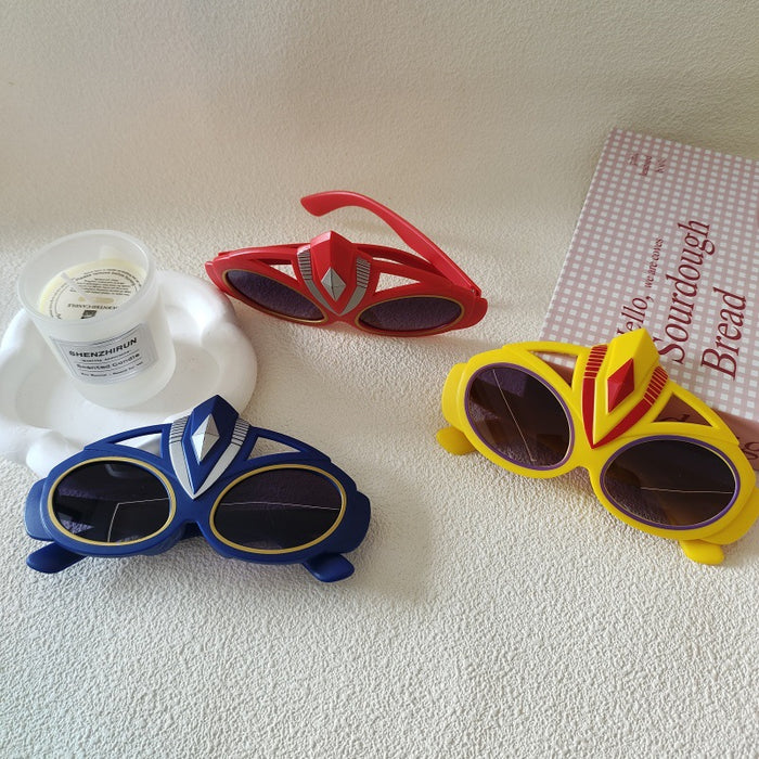 Wholesale Children' s Sunglasses Cute Cartoon Ultraman Glasses Style Glasses