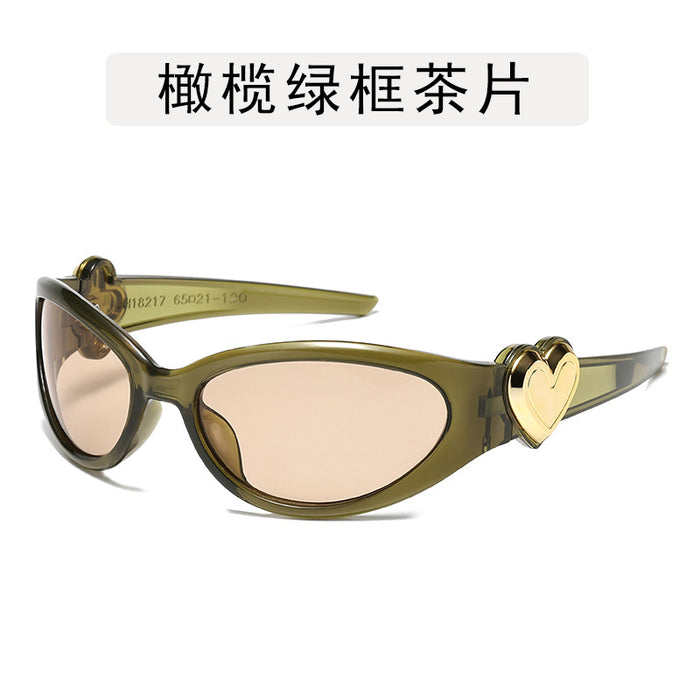 Wholesale Love Sunglasses Millennium Style Peach Heart Spicy Girl Glasses Sunglasses