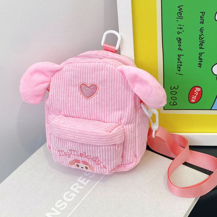 Wholesale Cartoon personality velvet mobile phone bag girls diagonal cosmetic bag grab doll coin purse