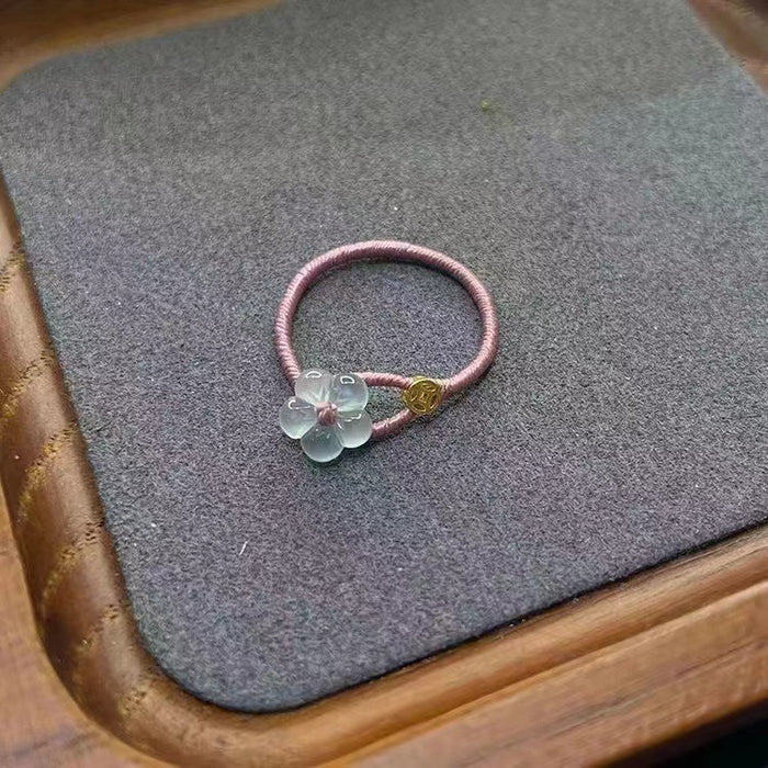 Wholesale Green butterfly open ring niche versatile ring