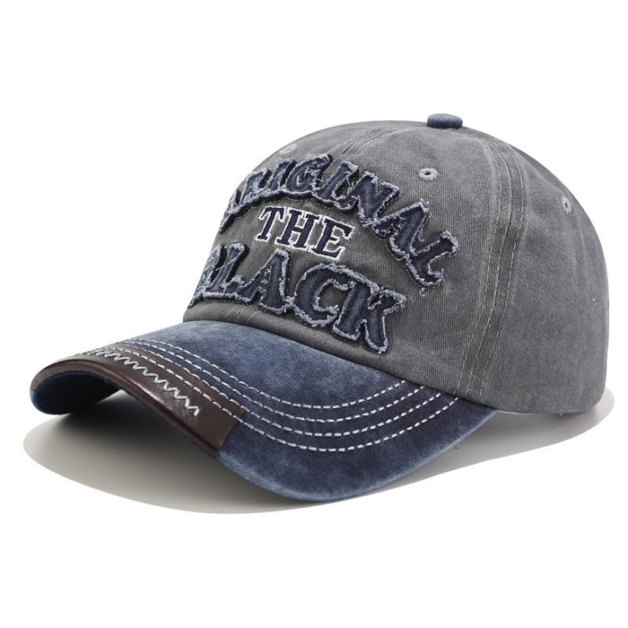 Wholesale letters washed baseball hat