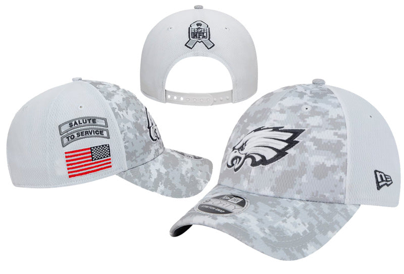 Wholesale Football Caps Embroidered Peaked Caps Outdoor Sun Protection Caps American Hip-Hop Flat-Brimmed Hats