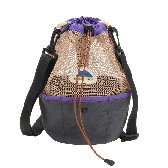 Wholesale Drawstring Shoulder Bag Mesh Splicing Foldable Kids' Backpack