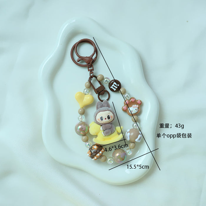 Wholesale Internet Celebrant Cross-border Trojan  Keychain Doll Pendant Cute Three-dimensional Cute Grain Tide Play Blind Box Bag Hanging Ornaments