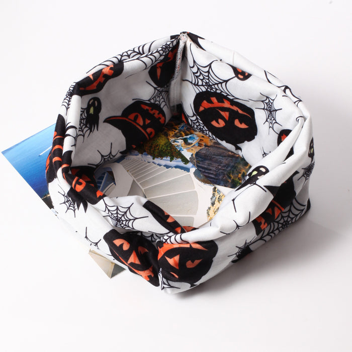 Wholesale Fabric Halloween Double-layer Cross Knot Headband JDC-HD-Xiny007