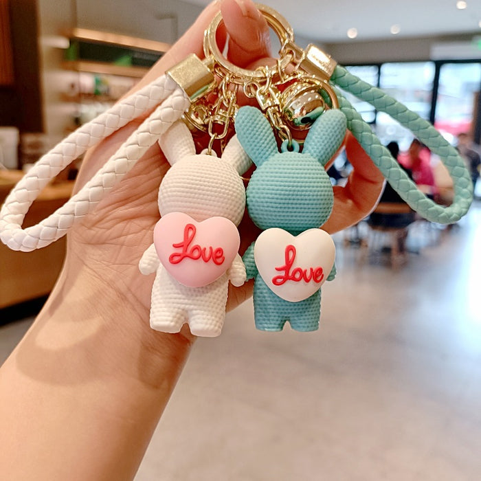 Wholesale PVC Wool Animal Keychain JDC-KC-MingT127