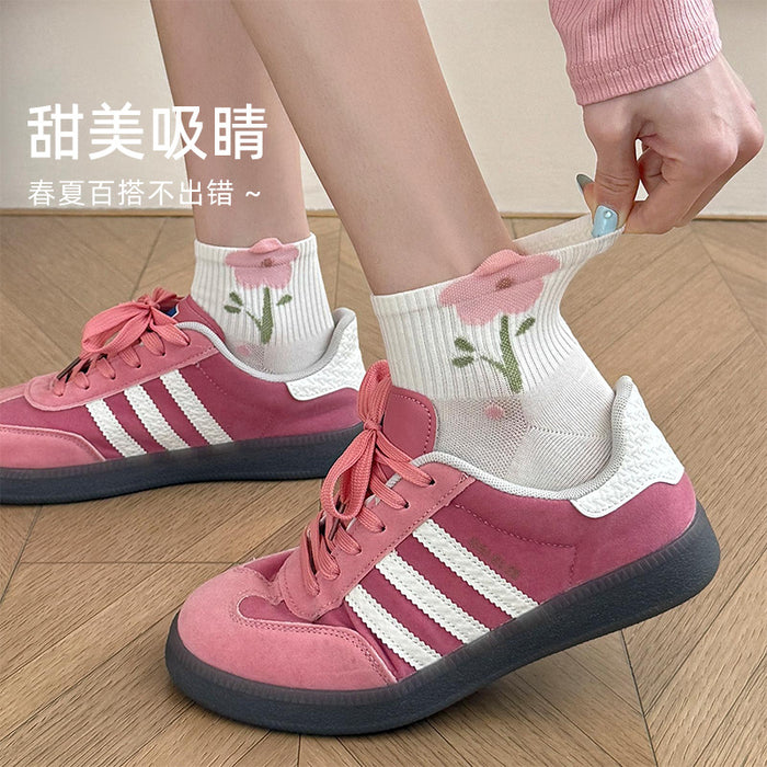 Wholesale Socks, cotton short socks, thin, cute and versatile, bow tie, anti odor, low top boat socks